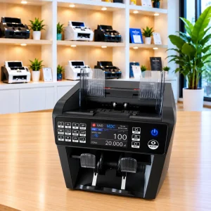 Máy đếm tiền Hoshico T100 Pro hai ngăn kiểm giả CIS hoàng tin